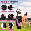 Molded Lock Top Golf Cart Bag with 14-Way Full Length Dividers and 11 Pockets