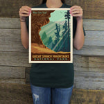 Great Smoky Mountains National Park: Alum Cave (63 National Parks) Art Print