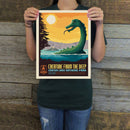 Crater Lake National Park: Creature from the Deep (Legends & Monsters) Art Print