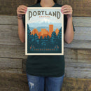 Portland, OR (American Travel) Art Print