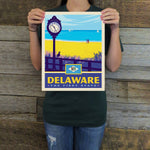 Delaware (State Pride) Art Print