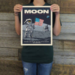 First Man on the Moon (Space Travel) Art Print