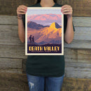 Death Valley National Park: Hikers (63 National Parks) Art Print