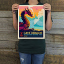 Yellowstone National Park: Cave Dragon (Legends & Monsters) Art Print