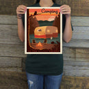 Camping is for Nature Lovers (Lake & Lodge) Art Print