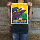 North Carolina (State Pride) Art Print