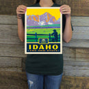 Idaho (State Pride) Art Print