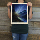 Glacier National Park: Starlight (63 National Parks) Art Print