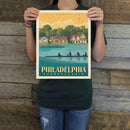 Philadelphia: Boathouse Row (American Travel) Art Print