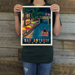 San Antonio: Riverwalk (American Travel) Art Print