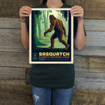 Olympic National Park: Sasquatch (Legends & Monsters) Art Print