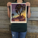 Joshua Tree National Park: Into the Evening (63 National Parks) Art Print