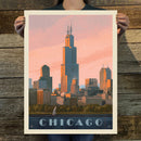 Chicago: Lake Michigan (American Travel) Art Print