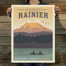 Mount Rainier National Park (63 National Parks) Art Print