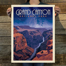 Grand Canyon National Park: Starry Night (63 National Parks) Art Print