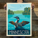 Minnesota: Loon (American Travel) Art Print