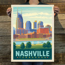 Nashville: Summer Riverfront (American Travel) Art Print