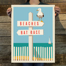 Beaches / Rat Race (Coastal Collection) Art Print