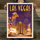 Las Vegas: Viva Vintage Vegas (American Travel) Art Print