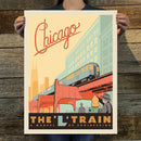 Chicago: L Train (American Travel) Art Print