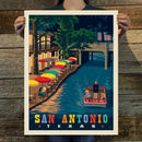 San Antonio: Riverwalk (American Travel) Art Print