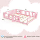Montessori Toddler Bed Frame with Full-Length Guardrails