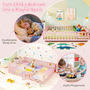 Montessori Toddler Bed Frame with Full-Length Guardrails