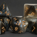 Moon Dust Acrylic Dice Set
