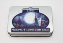 Moonlit Lantern: Midnight Frostfire - Metal RPG Dice Set