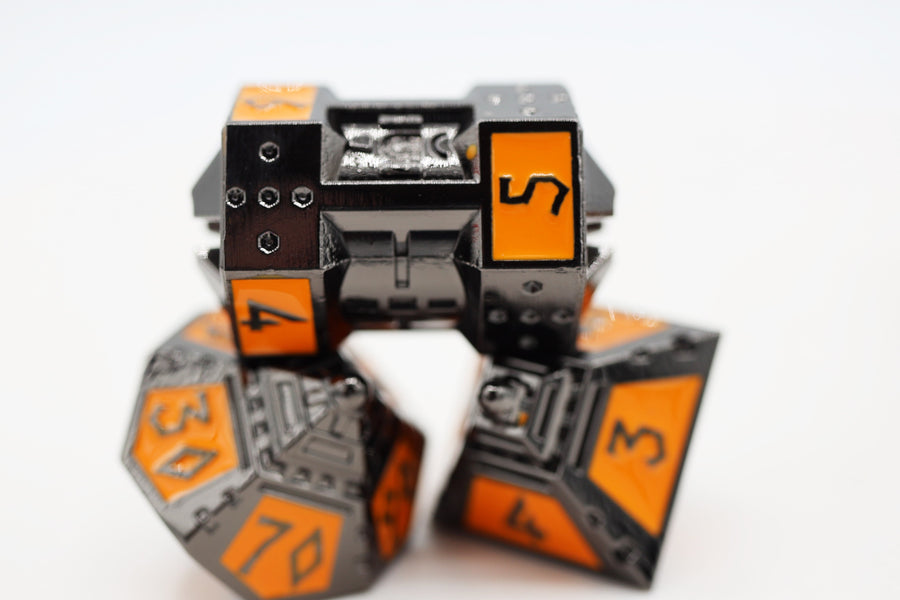 Dice 51: Moonlit Mars - Metal RPG Dice Set