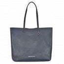 Lauren Cecchi New York Leather Tote Navy Silver