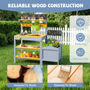 Mud Kitchen Play Set with Running Water and Dual Burners