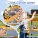 Mud Kitchen Play Set with Running Water and Dual Burners