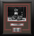 Muhammad Ali Knocks Out Sonny Liston Framed Boxing Photo with Engraved Autograph