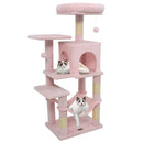Multi-Level Cat Tower with 2-Door Condo and Padded Top Perch