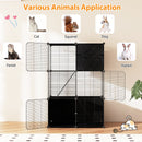 Multi-Level Cat Tower with 2-Door Condo and Hammock-Black