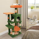 Multi-Level Cat Tower with 2-Door Condo and Padded Top Perch