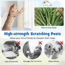 Multi-level Cat Tower with Sisal Covered Scratching Posts-Blue