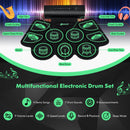 Electronic Drum Set with 2 Build-in Stereo Speakers for Kids