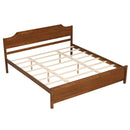 Solid Wood Platform Bed Frame with Headboard