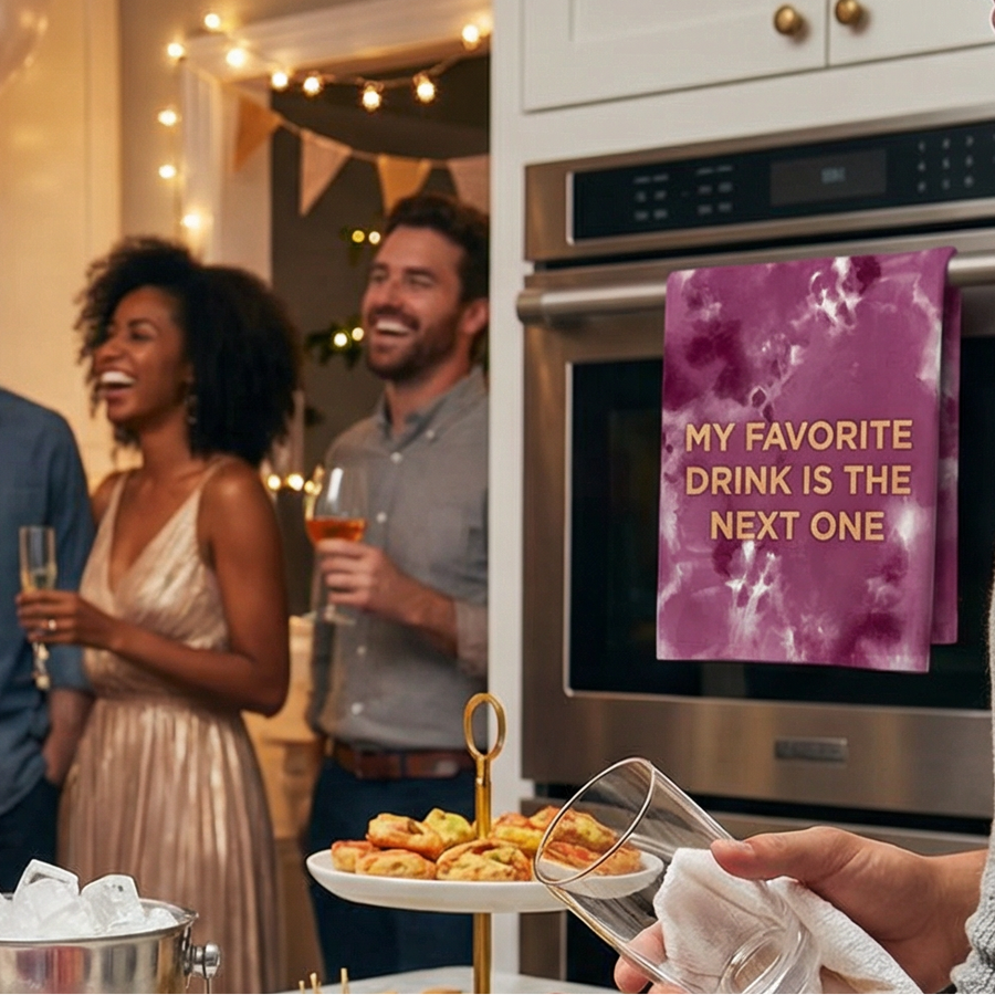 My Favorite Drink Is The Next One Tea Towel | Extra Large 20