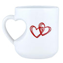 My Love Mug Heart Shaped Handle Mug | Coffee Tea Stoneware Cup | 12oz.