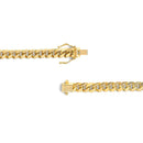 Semi-Solid 14K Yellow Gold 6.1mm Classic Miami Cuban Chain Necklace - 22 Inches