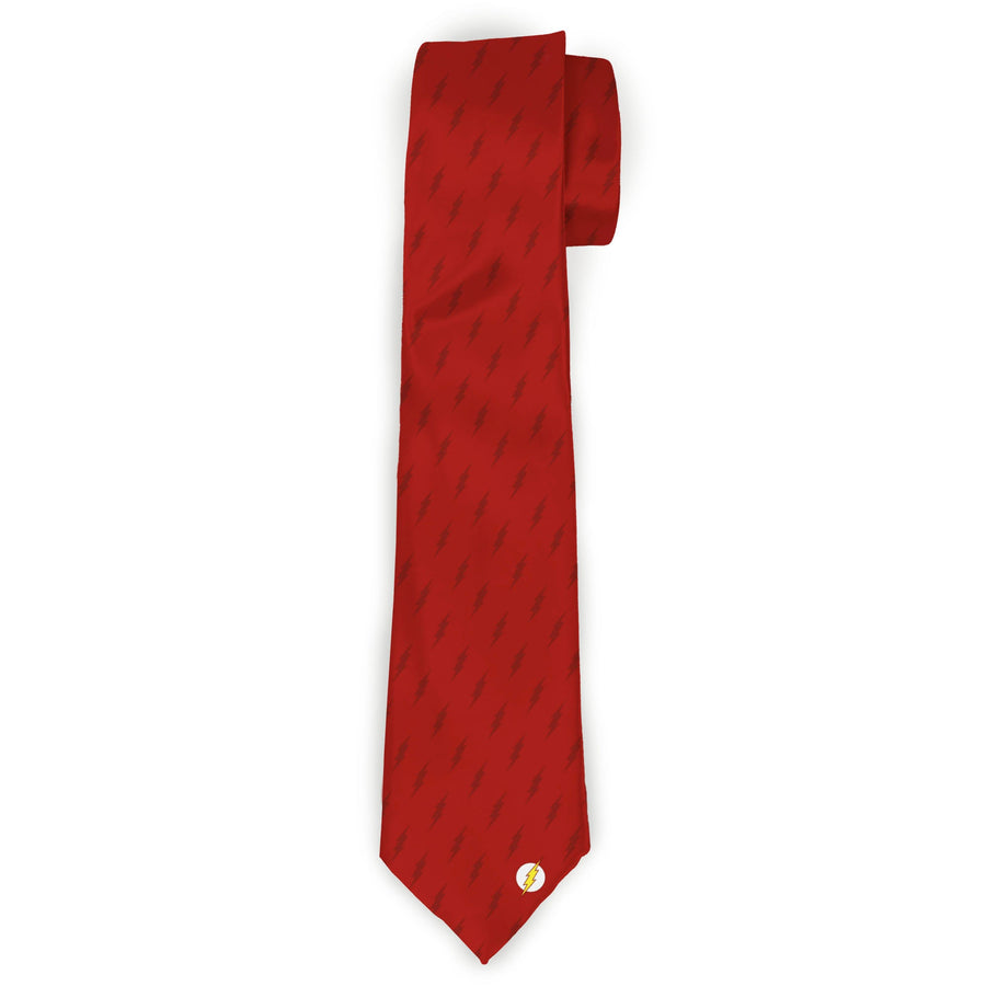 Necktie Standard - The Flash Lightning Icon Monogram Reds