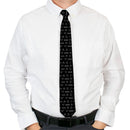 Necktie Standard - Justice League 8-Superhero Icons Black Gray