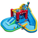 Inflatable Water Park with Splash Pool and Water Cannon for Birthday Party Without Blower