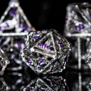 NYCC Exclusive Sterling Silver Dice Set - Purple