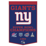 New York Giants 24" x 38" Primary Wool Banner