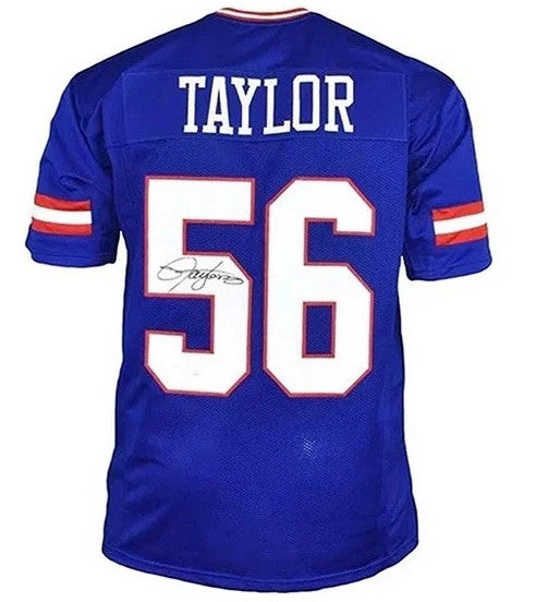 Lawrence Taylor New York Giants Autographed Royal Blue Football Jersey
