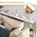 Narrow Console Table 2-Tier Entryway Table with Storage